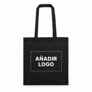 Bolsa negra de algodón Roula personalizable