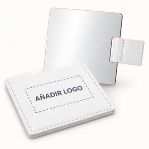 Espejo compacto Lilyan personalizable con zona para añadir logo
