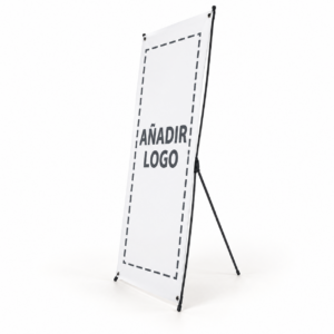 X Banner Stor 60 × 160 cm personalizado con zona para añadir logo