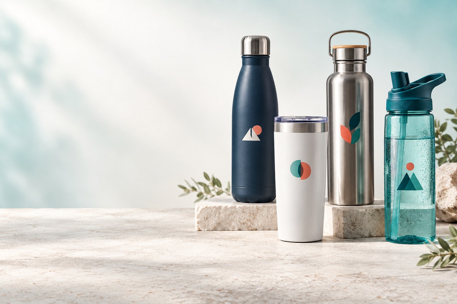 Catálogo de botellas y termos personalizados para empresas y eventos
