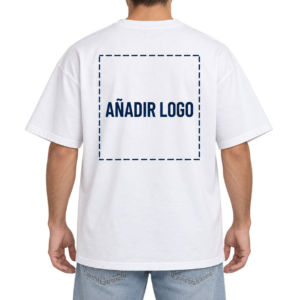Camiseta Oversize 240 con logo grande en la espalda