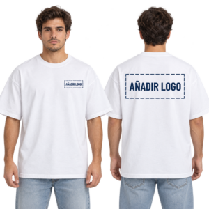 Camiseta Oversize 240 con logo en pecho y espalda