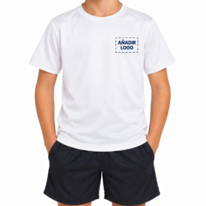 Camiseta técnica Runner infantil con logo en el pecho izquierdo