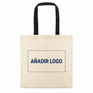 Bolsa de algodón con asa de color personalizable